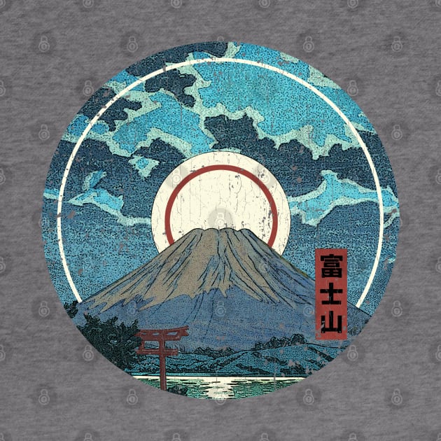 Mt. Fuji Moon by robotface